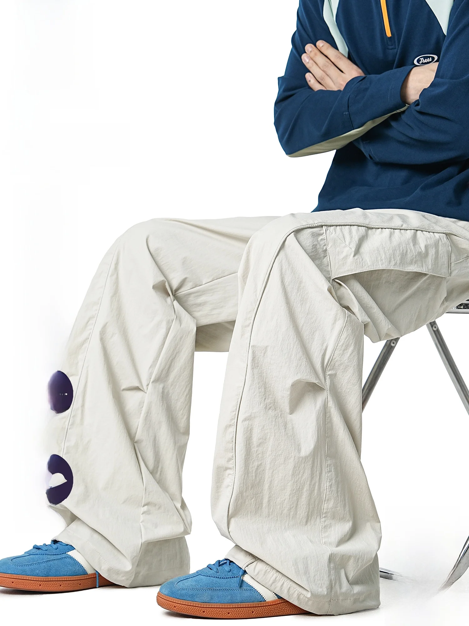 

Мужские повседневные брюки Paul Frank с защитой от солнца UPF50, летние, для активного отдыха, спортивные, рабочие, с охлаждающим эффектом, широкие штанины, средняя посадка на талии