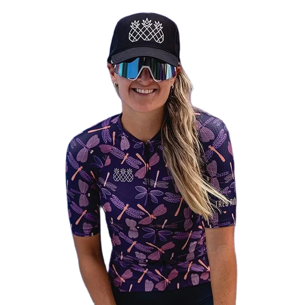 

Tres Pinas Top Ladies Shirt Cycling Wear Ciclismo Mtb Ropa Maillot Cycling Summer Short Aero Sleeved Shorts Outdoor Team Uniform