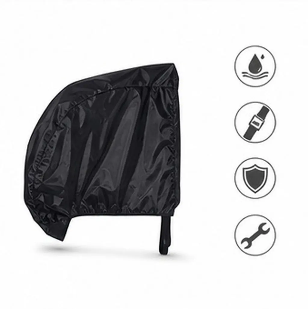 Rv Trailer Tow Cover Oxford Cloth Universal Waterproof Caravan Hitch Sleeve Silver Trailer Towing Ball Coupling Lock Sleeve