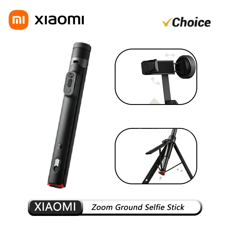 

Original Xiaomi Zoom Ground Selfie Stick Bluetooth Remote Control Portable Multi-Functional Tripod