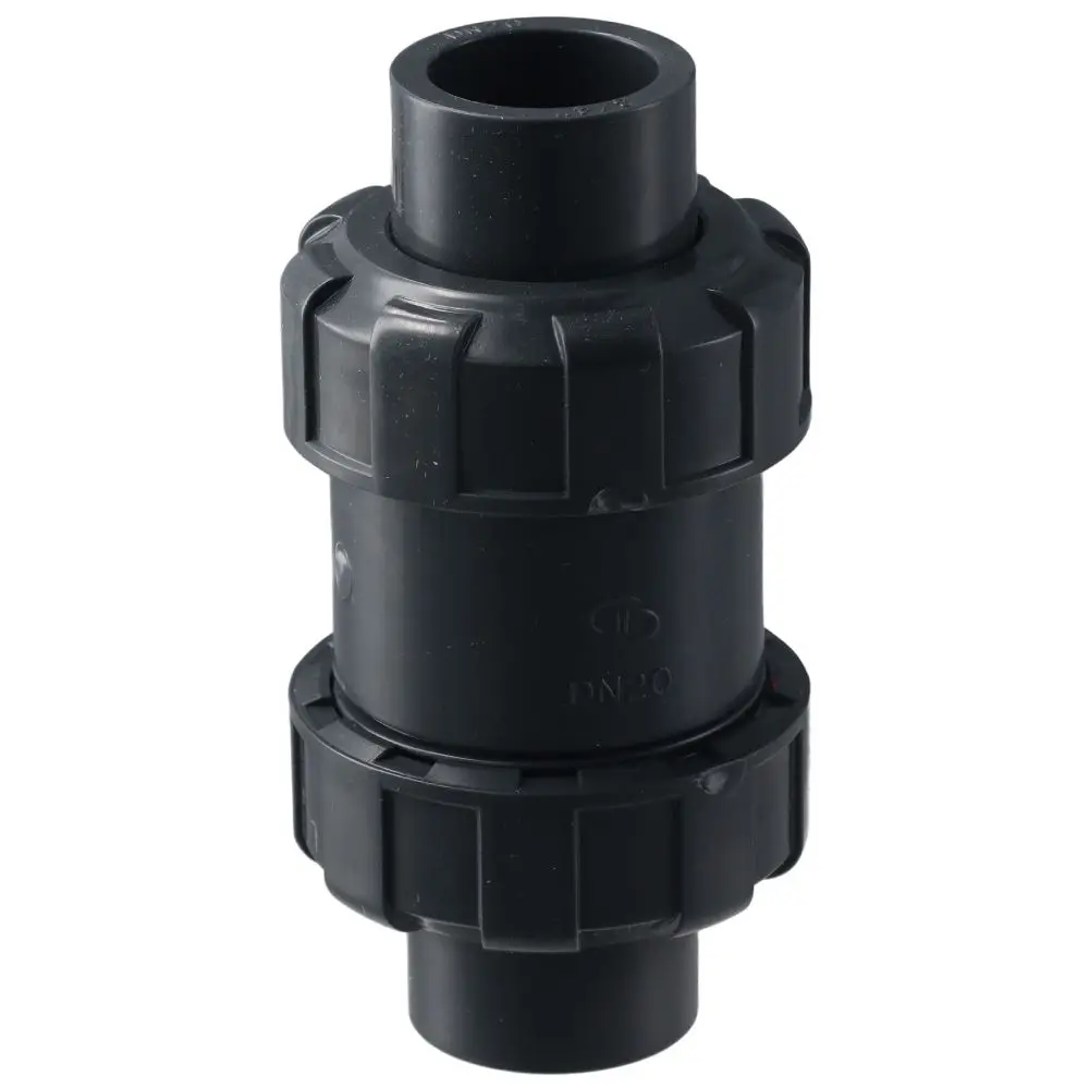 UPVC True Union Haredule 80 Ball Check Valve z pełnym portem, plastikowe zawory zwrotne z podwójnym złączem UPVC, 1-calowe gniazdo X