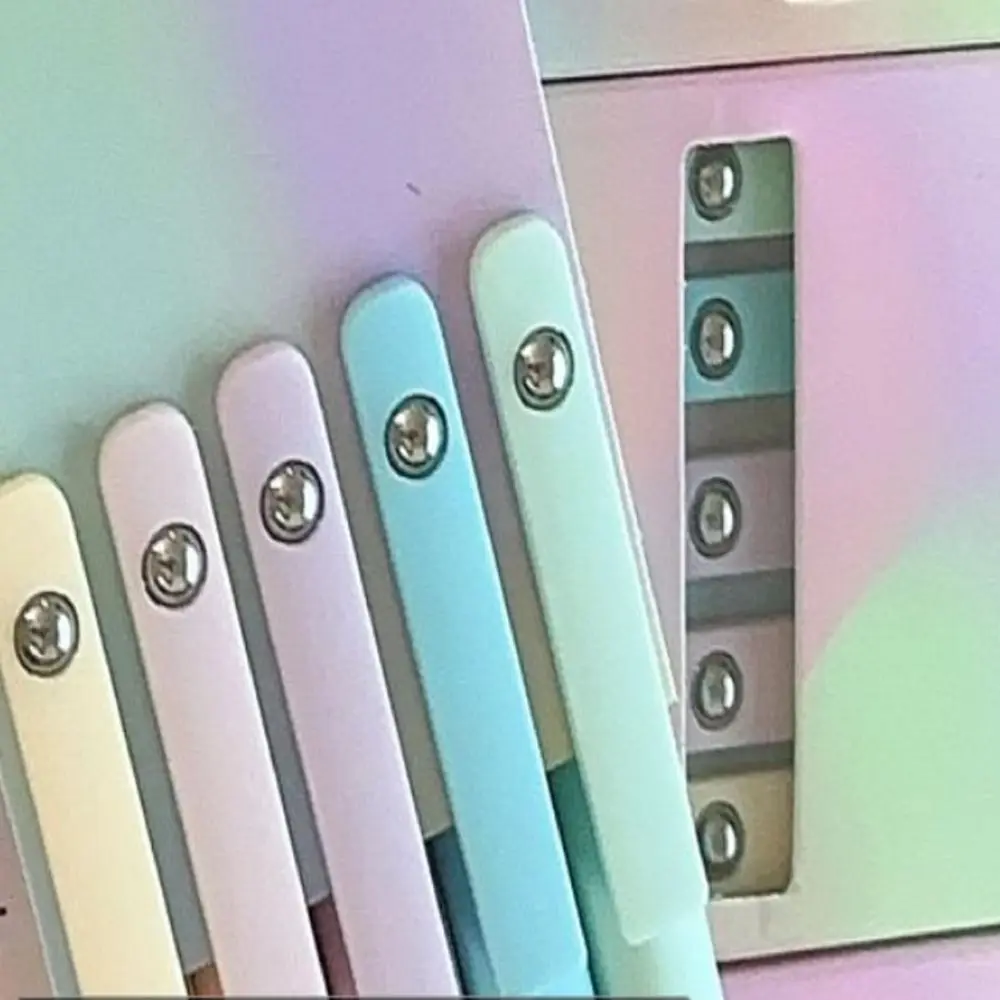 

5/6 шт. новые гелевые чернильные ручки с градиентом цвета Aurora, черная ручка с низким центром и гравитацией, 0,5 мм, быстросохнущие школьные принадлежности