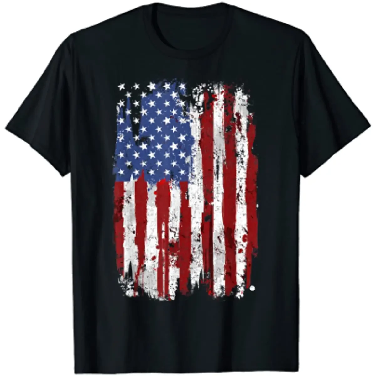 USA Flag American Flag United States of America 4th of July T-Shirt Men Clothing Casual Cotton Daily Four Seasons Tees