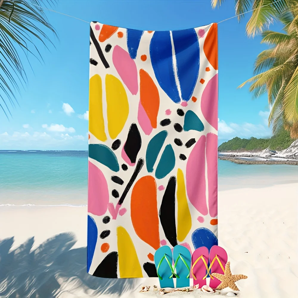 1PC Tropical Fruit Beach Towels, swimming, camping, big bath towels, essential travel accessories