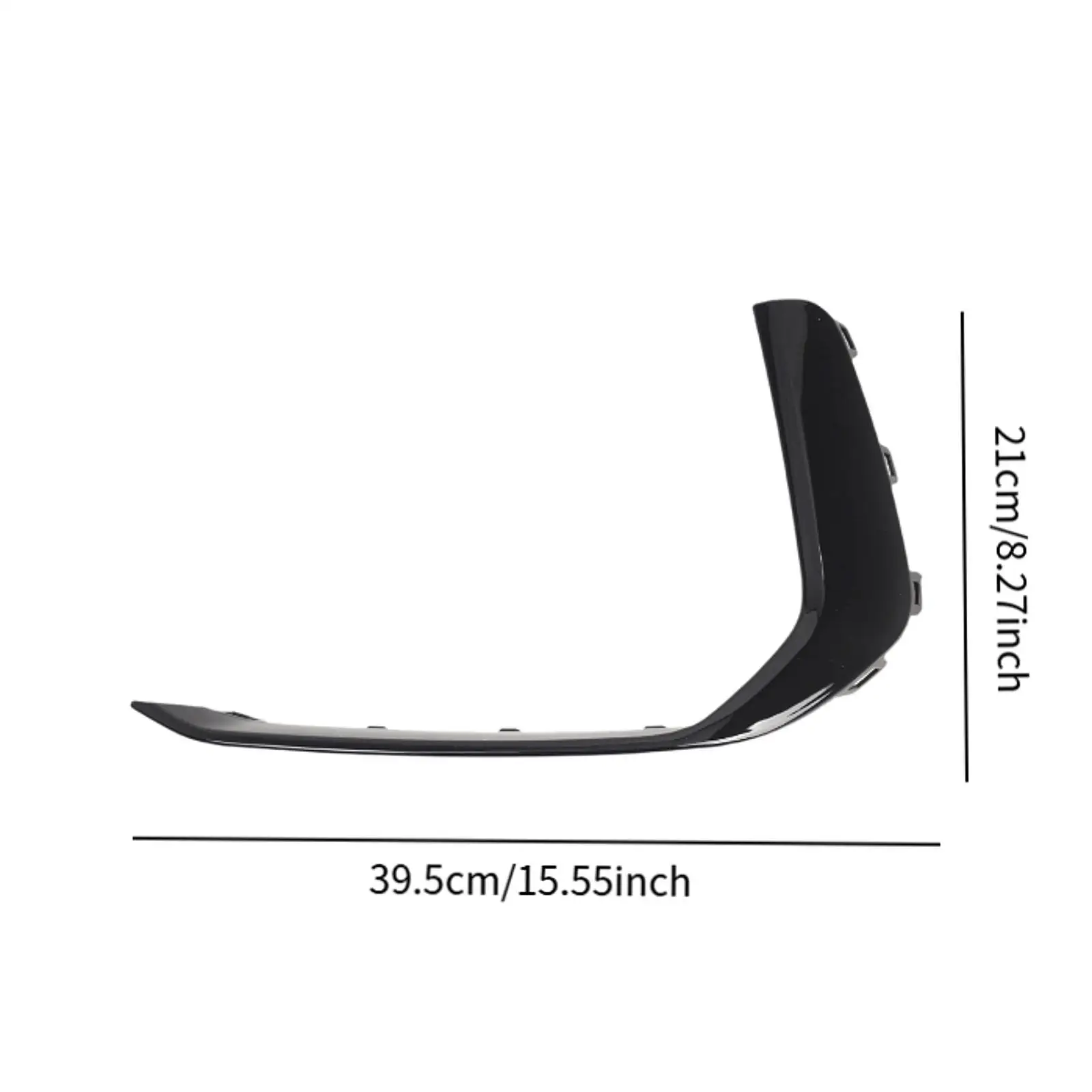 Left Front Lower Bumper Lip Spoiler Splitter Lightweight Trendy Practical Car Repairing 4K0807967A for Audi S6 A6 C8 S-line