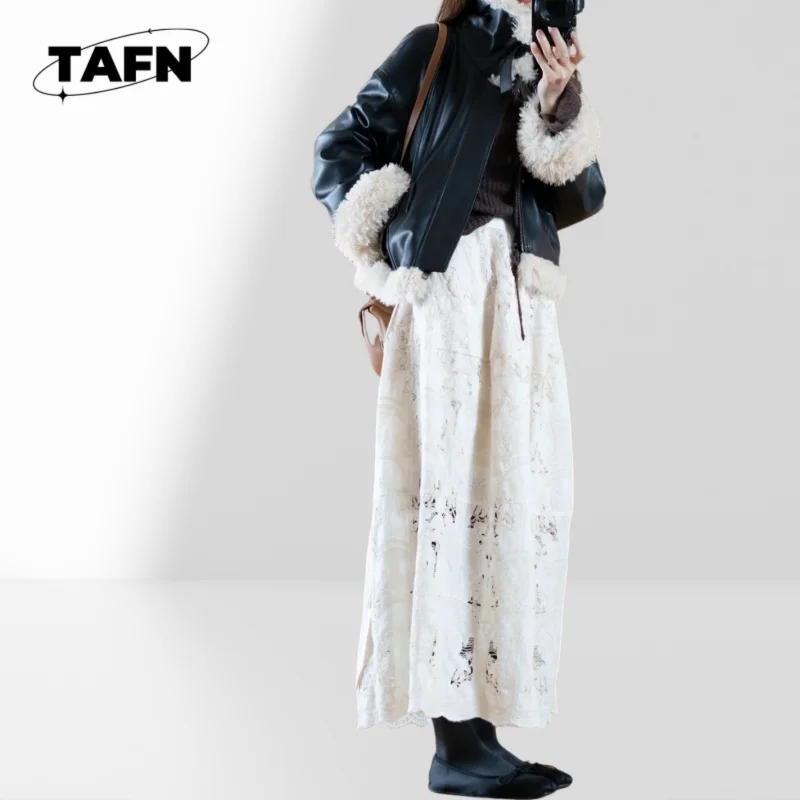 สินค้าใหม่กระโปรงยาว Development Custom นําเข้าผ้าเย็บปักถักร้อยที่กําหนดเองสวยทั้งหมดตรงกับแฟชั่นสบาย AG2212