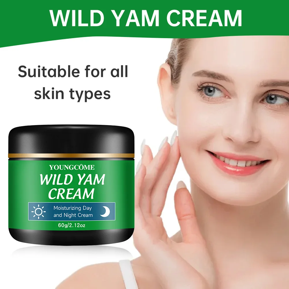 YOUNGCOME Wild Yam moisturizing day and night cream,Whitens and Moisturizes Facial Skin face cream Repairs damaged facial skin
