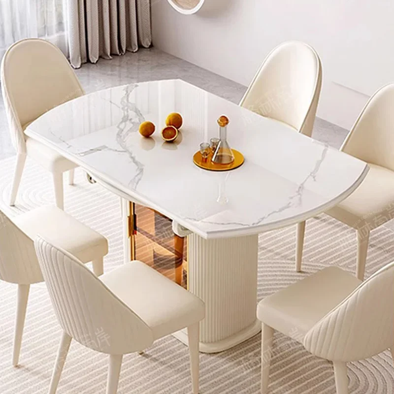 Luxury Modern Dining Table Organizer Storage Design Multifunctional Dining Table Nordic Minimalist Mesas De Comedor Furniture