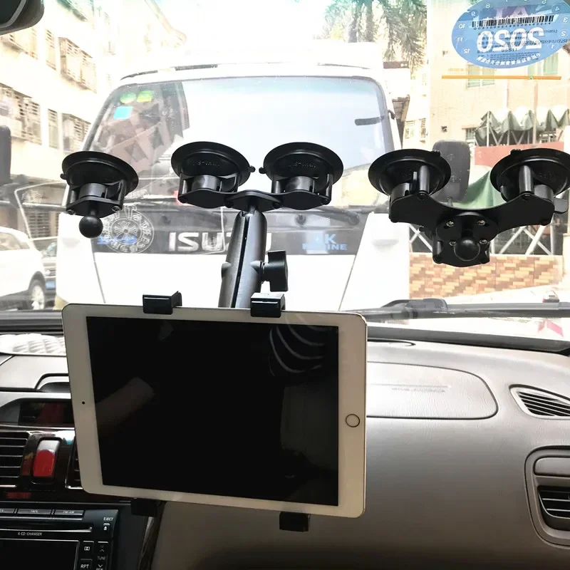 Windshield Car Tablet Mount Truck Window Dashboard Phone Tablet Holder Suction Cup for iPad 11 12.9 Air Mini 8-12inch