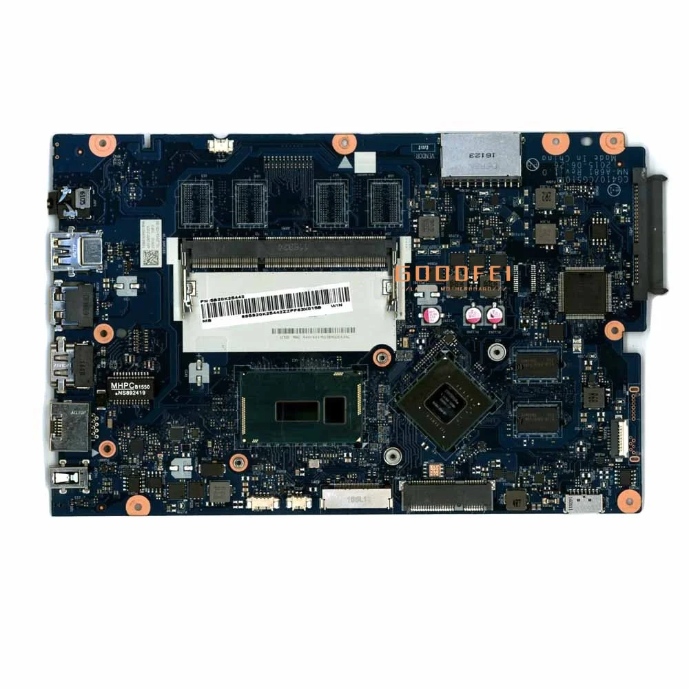 

Материнская плата ноутбука, аксессуары для материнской платы NM-A681 с I3 I5 I7 DDR3 для Lenovo Ideapad 100-15IBD B50-50, 100% тестовая работа