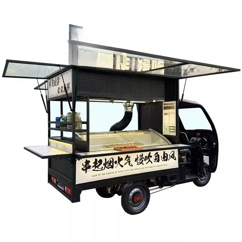 Multifunctional dining car, electric tricycle dedicated mobile food stall car