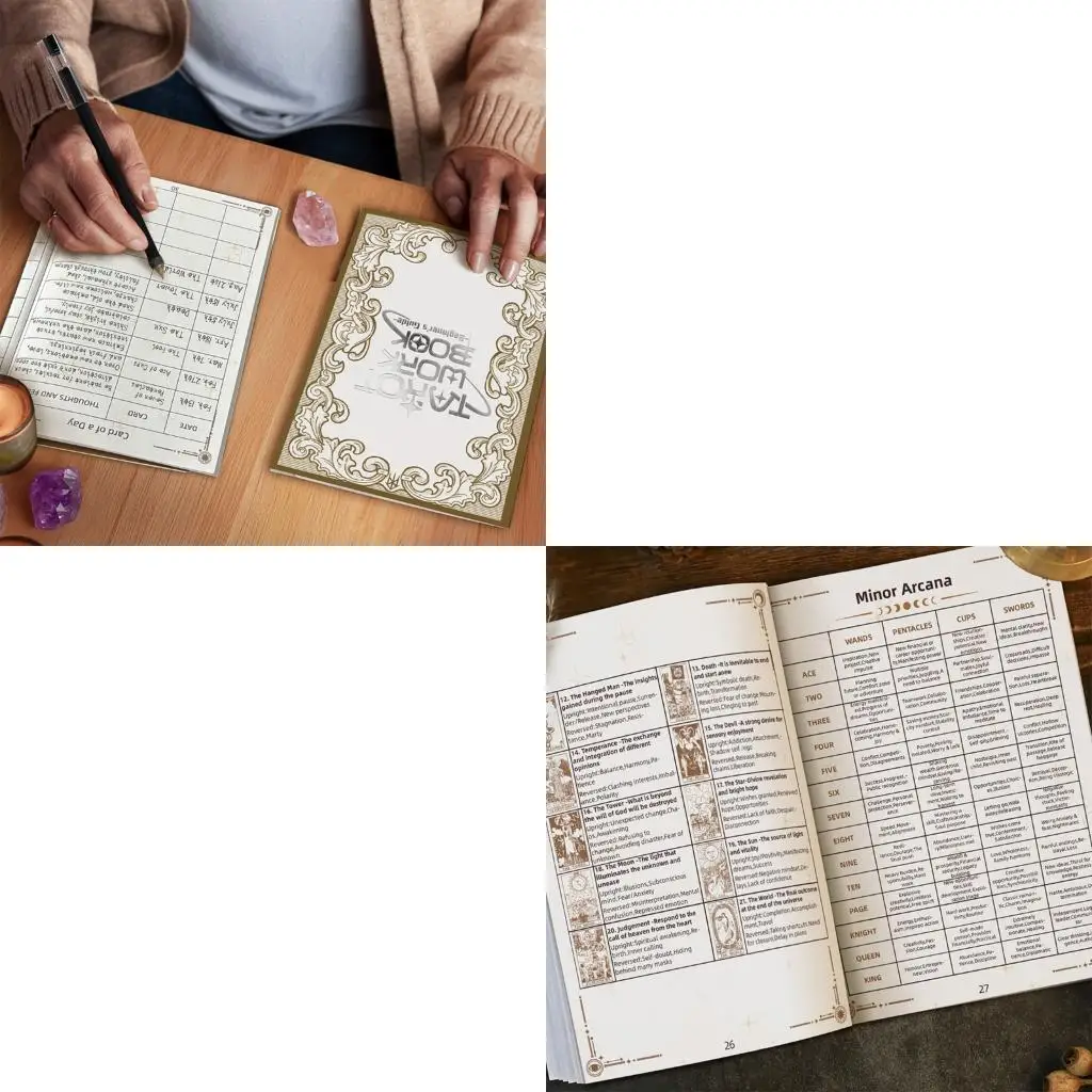 

Portable Tarots Diary Book For Tracking Card Spreads And Spiritual Insights