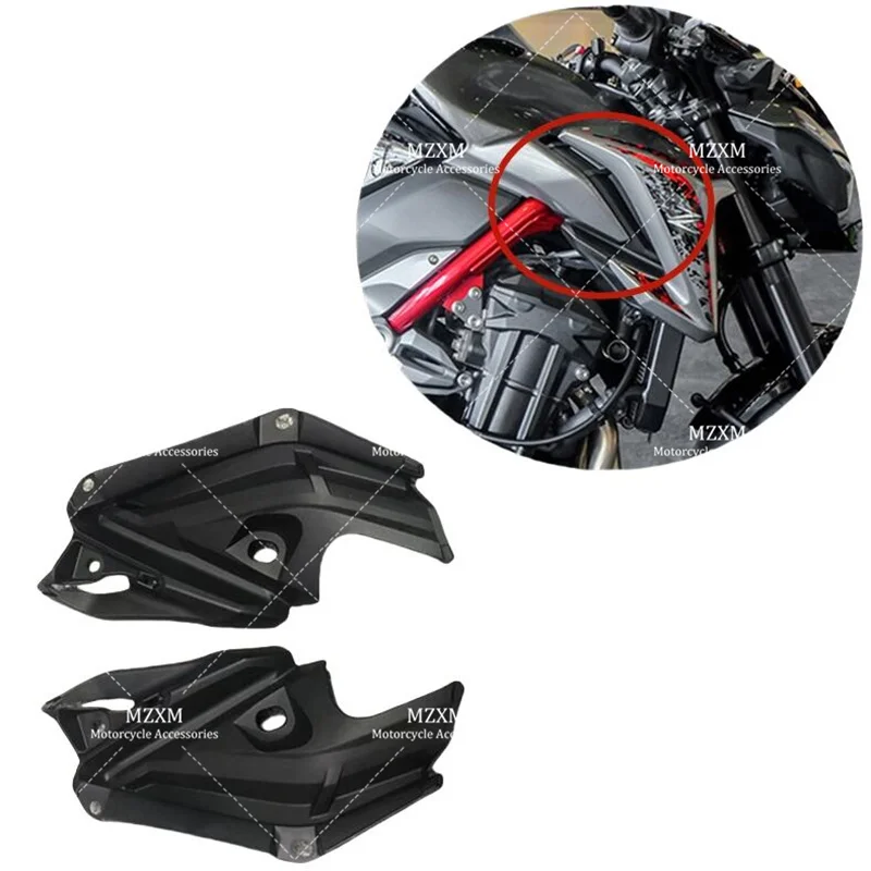 

Motorcycle Inner Air Intake Side Cover Panel Bracket Vents Fairing Z 900 Accessories Fit For Kawasaki Z900 2017 2018 2019