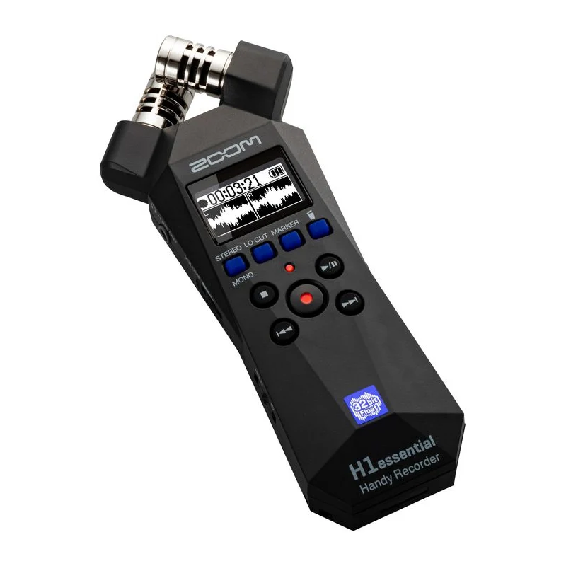 Zoom H1essential Handy Recorder dengan 32-Bit Float, Versi Upgrade H1n, Aksesibilitas, Mikrofon X/Y, Mikrofon USB, Portabel
