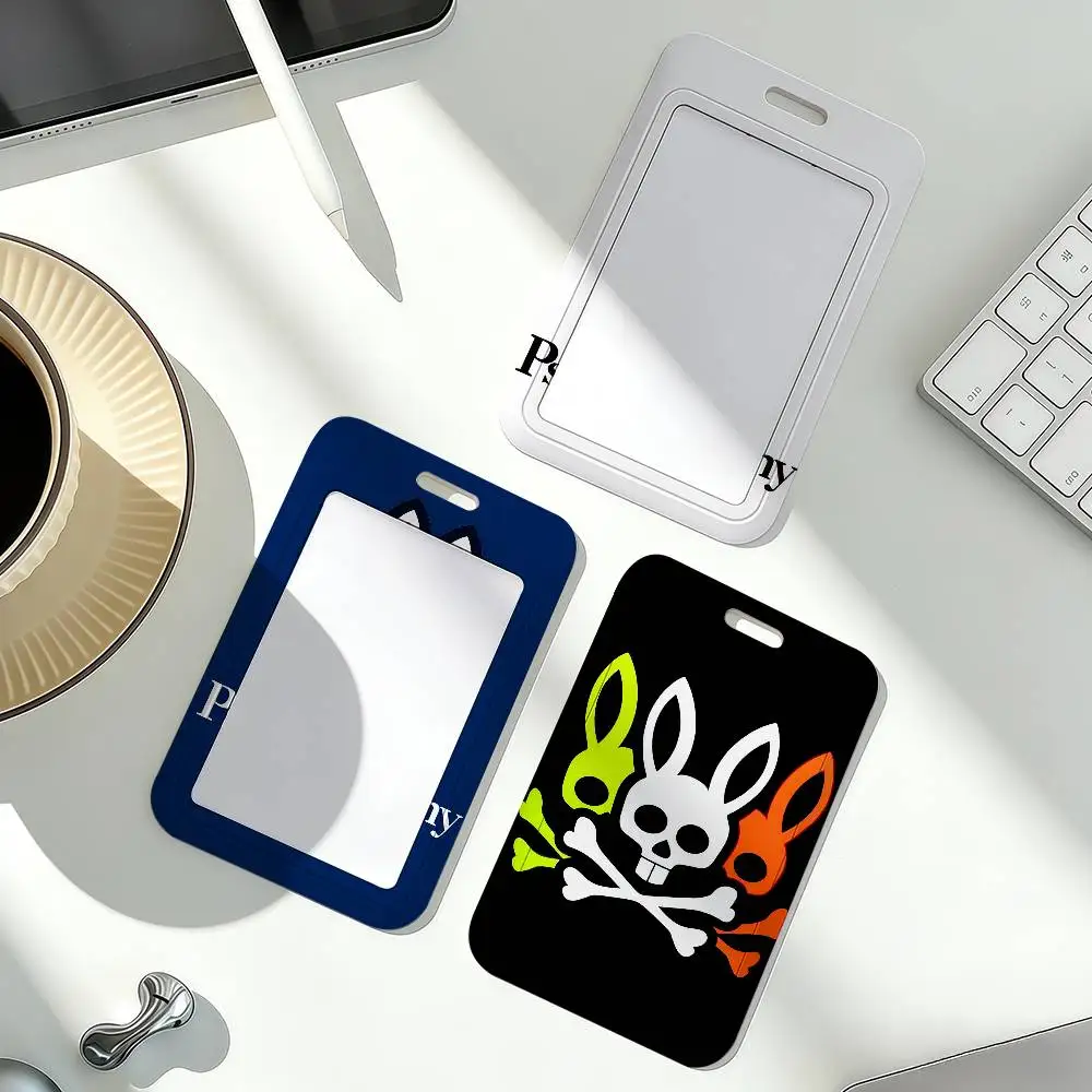 Brand Card Holder Corporate Business Work Badge Holders Uisex Credit Bus Daily Commute ID Case  P-Psycho B-Bunny