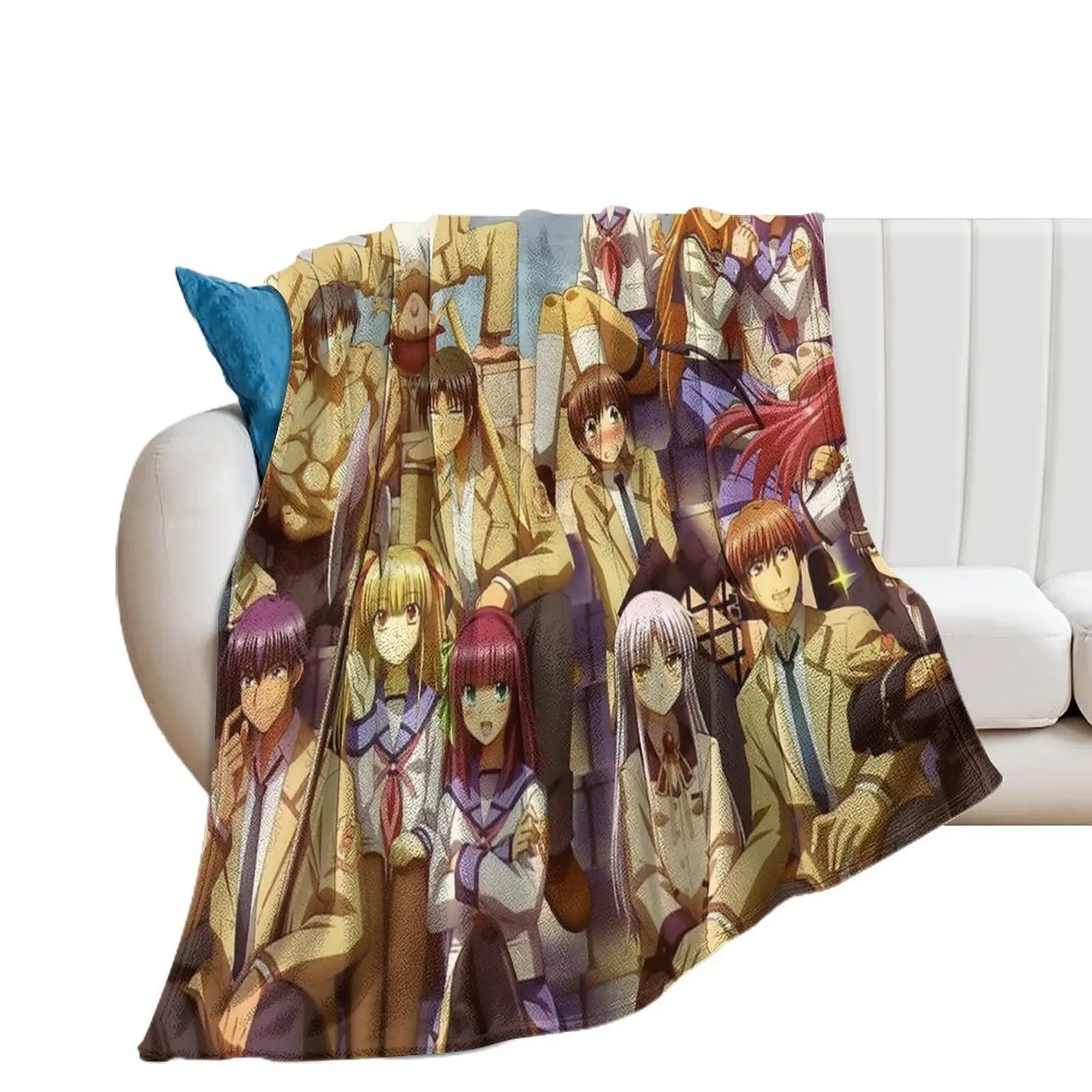 Angel Beats! Characters Throw Blanket Thermal christmas decoration Blankets