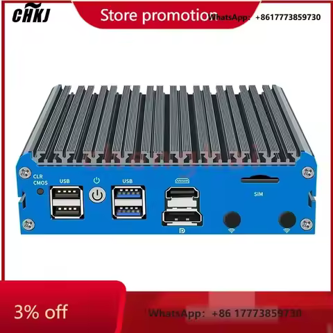 CHKJ-2025NEWG48S Alder Lake N100 Soft Router DDR5 8GB 256GB NVMe SSD 4*2.5G LAN i226 Mini PC pfSense Firewall Applia