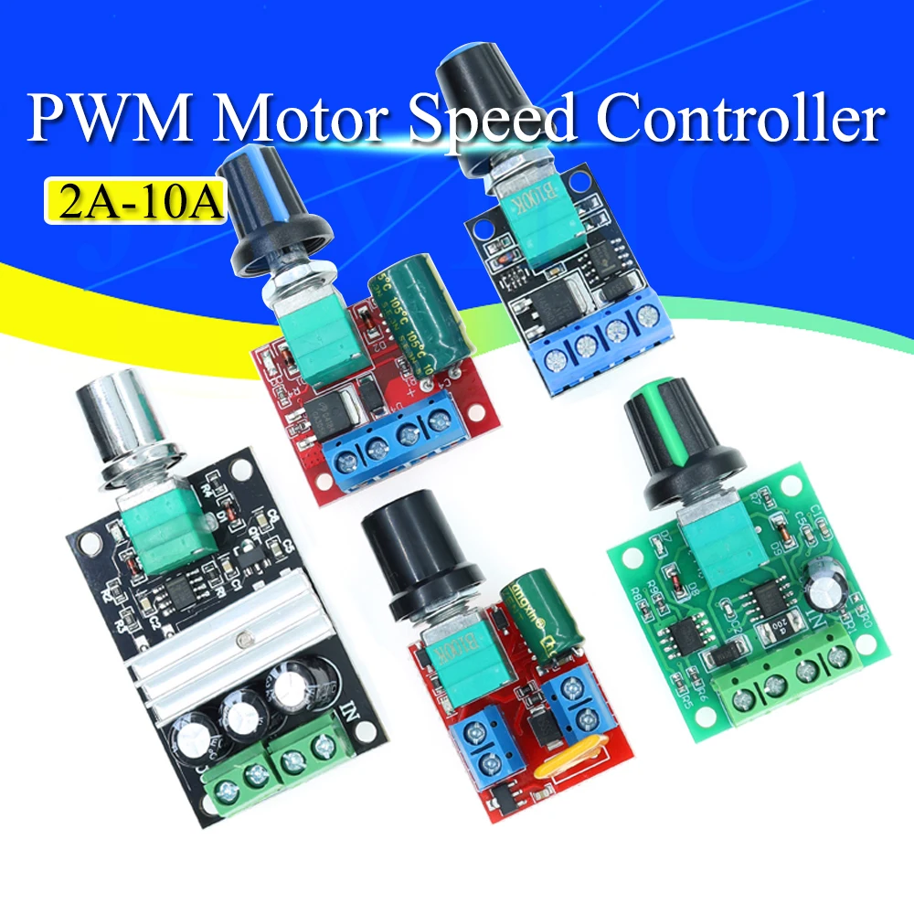 DC 1.8V-35V 2A 3A 5A 10A 30W 80W 90W PWM regulator prędkości silnika silnik niskiego napięcia regulator prędkości silnika PWM regulowana moduł