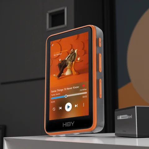 HiBy R1 HiFi Audio Music Player MP3 USB DAC WiFi Bluetooth 5.1 DSD256 PCM384kHz/32bit X1600E CS43131 MSEB Web Radio Saída de 3,5 mm