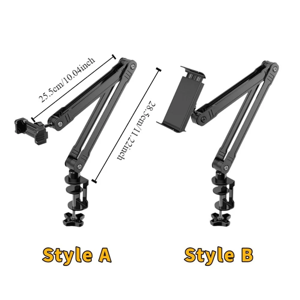 Multi functional Adjustable Foldable Tablet Holder Sturdy Long Arm Tablet Stand Alloy Desktop Tablet Stand Office