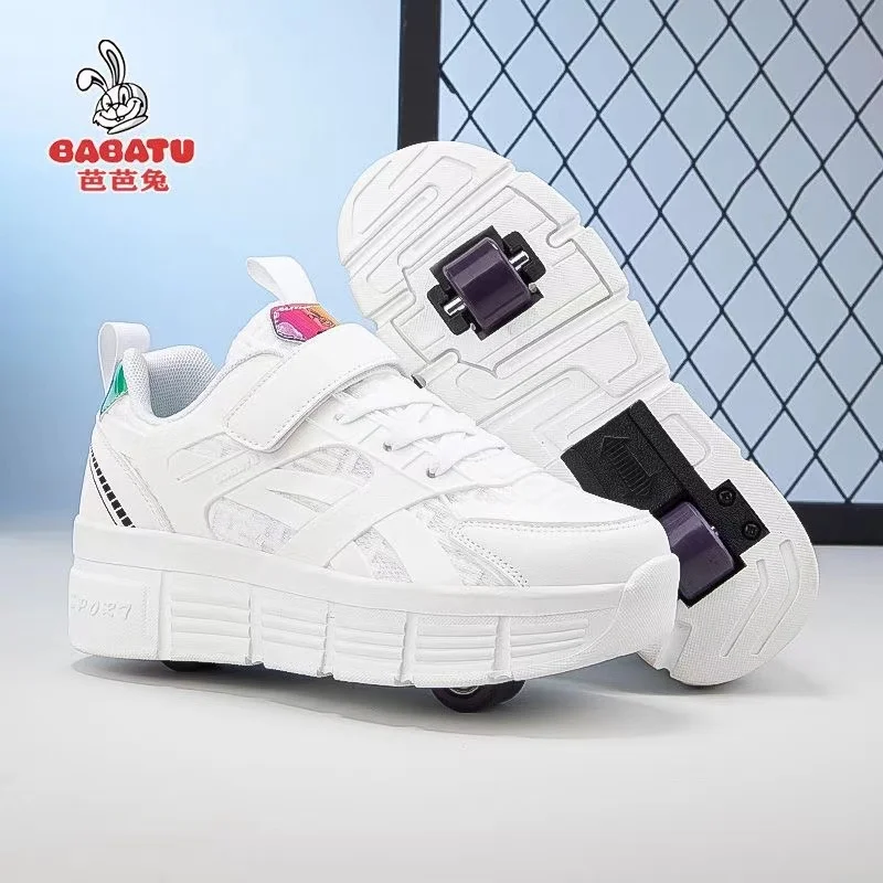 Scarpe da Skate a rotelle bambini autunno bambini moda Casual sport giocattolo giochi regalo ragazzi 4 ruote Sneakers ragazze stivali imbottiti