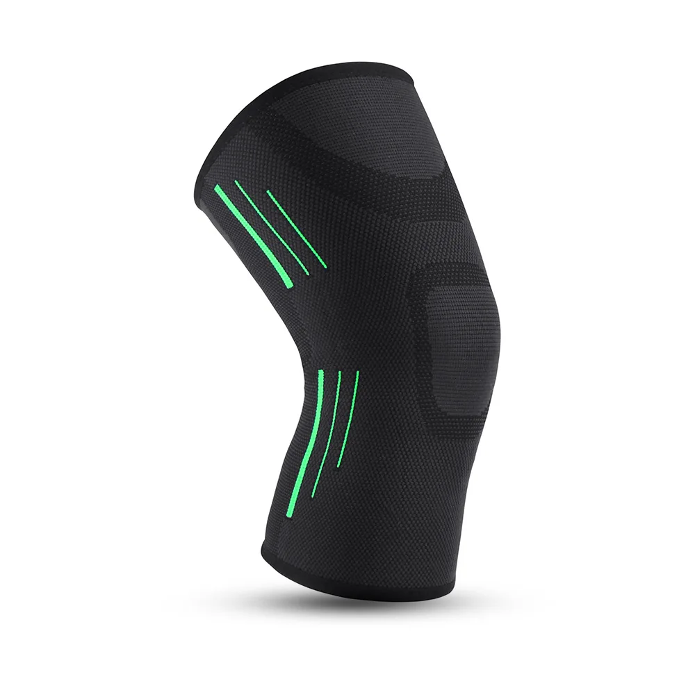 1 Pcs Compression Knee Support Sleeve Elastic Breathable Knee Pads Brace Springs Gym Sports Protector Basketball Volleyball Run