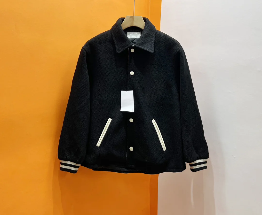 

Women's Clothing New fashionable wool baseball jacket, made of woolen cotton 50% wool + 50% polyester fiber blend