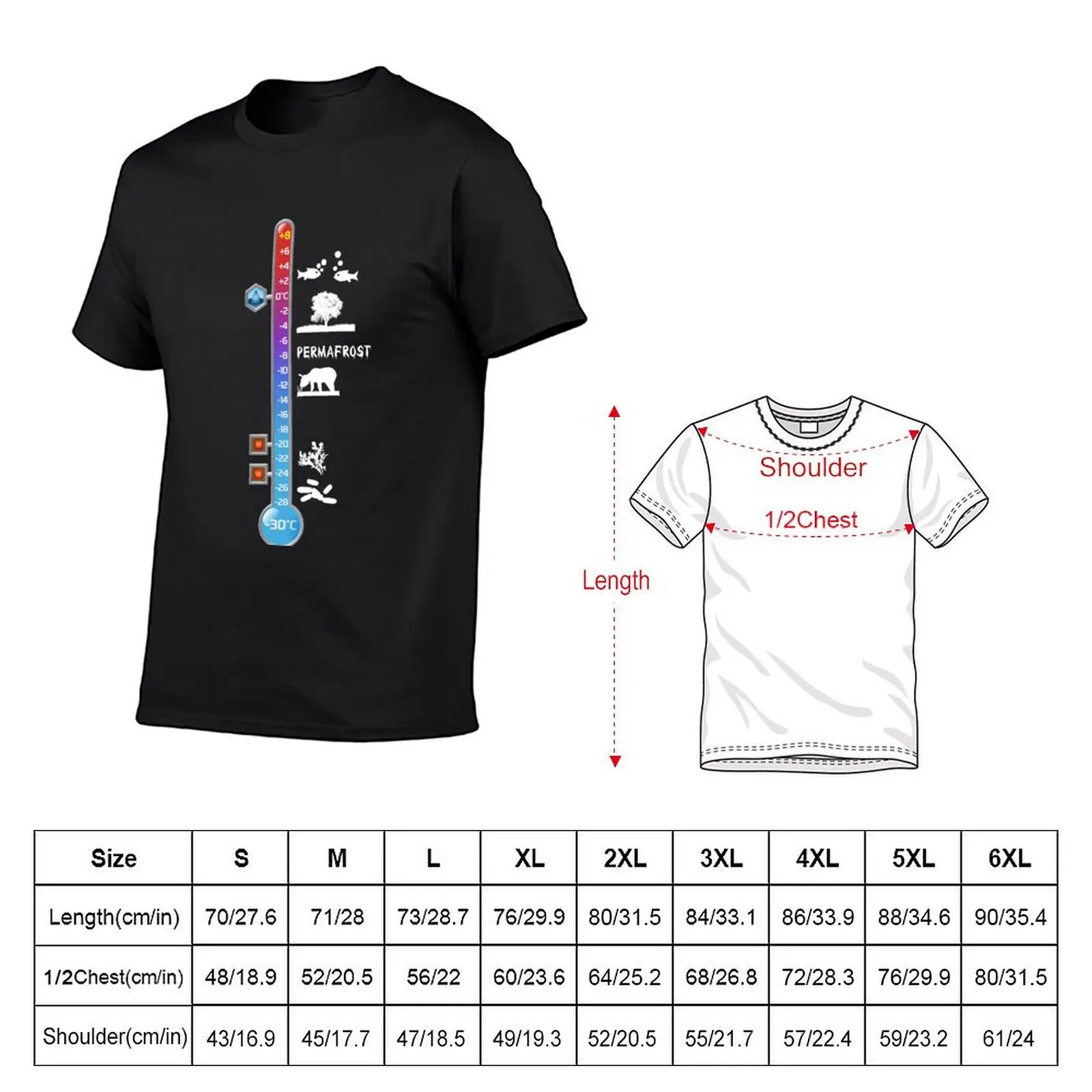 Terraforming Mars: Temperature Track T-Shirt vintage quick-drying designer t shirt men