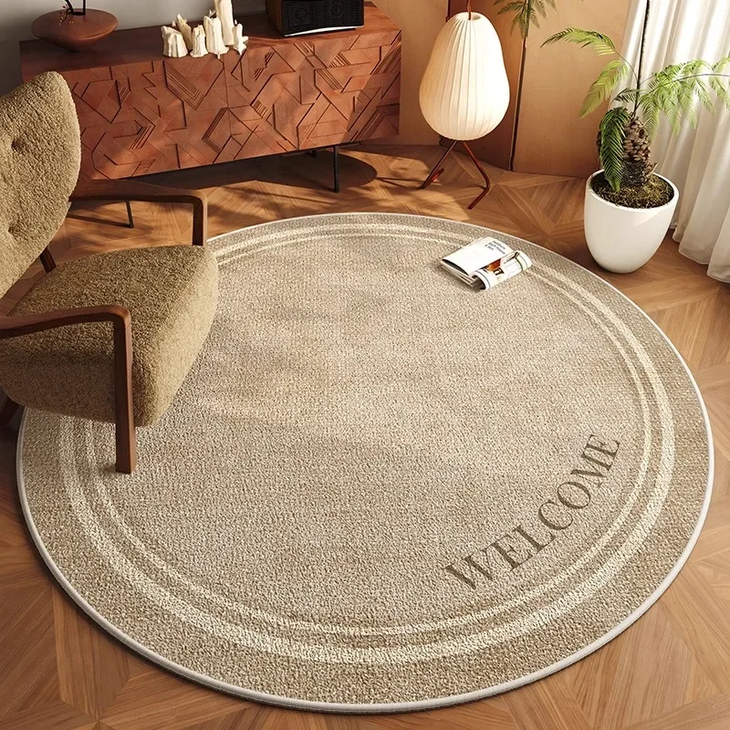 Round Carpet Living Room Floor Mat Non-slip Rug Bedroom Carpet Bedside Foot Mat Home Decoration Rug Alfombra de sala de estar