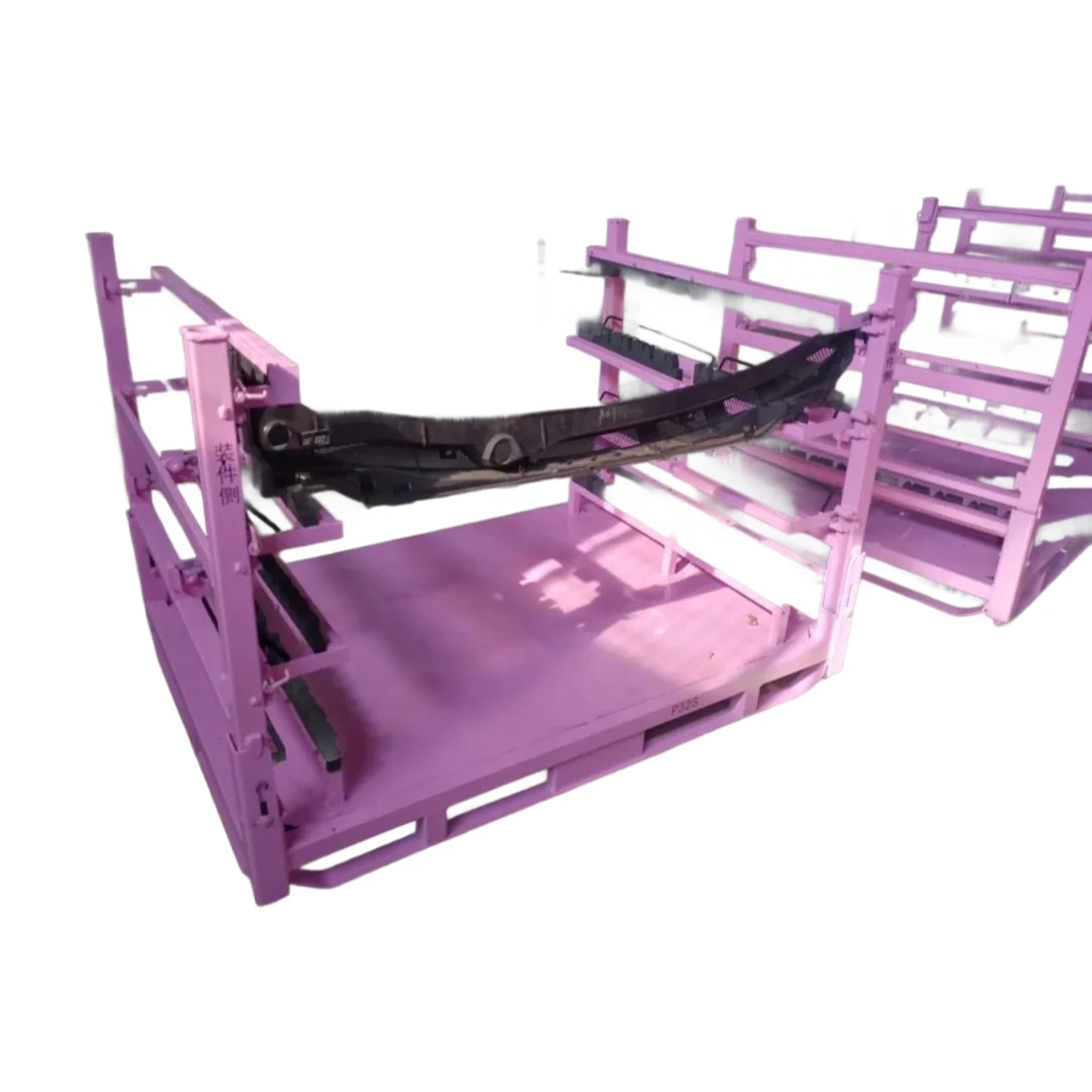 Collapsible Sturdy Versatile Steel Powder-coated Secure Transport Metal Car Parts Shipping Stacking Rack