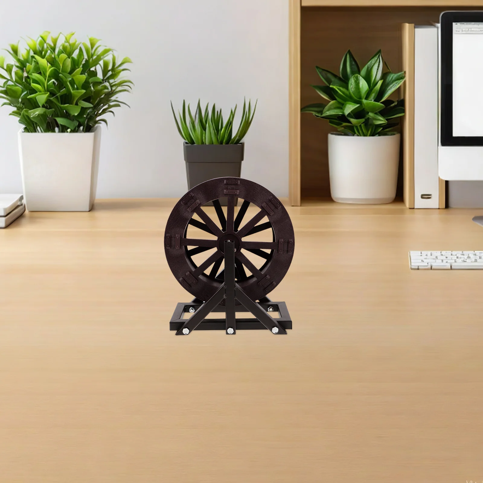 

Miniature Simulation Waterwheel Aquarium Water Mill Rotating Plastic Fish Tank Desktop Fountain Waterfall Prop