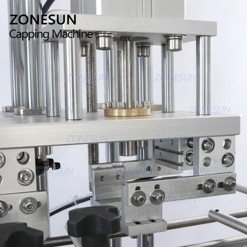 ZONESUN Автоматический распылитель для парфюмерии и стеклянных бутылок, обжимная машина для укупорки крышек