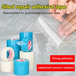 Blue Greenhouse Tape Transparent Agricultural High Adhesion 50 Meter Waterproof Binding Plant Agricultural Repair Greenhouse