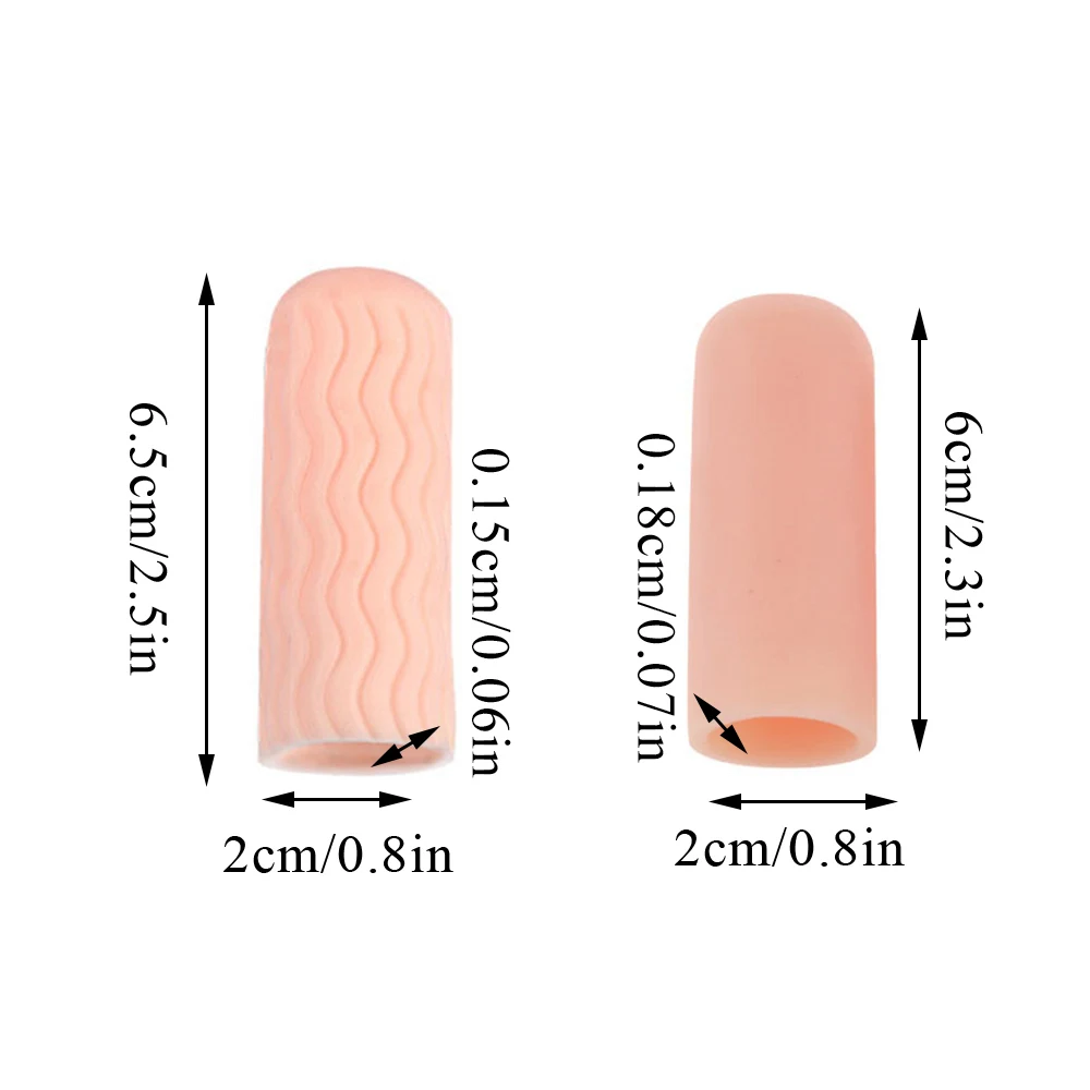 2PCS Finger Protectors Silicone Thumb Knife Protector Tube Finger Cover Bandage Anti-Friction Finger Cover