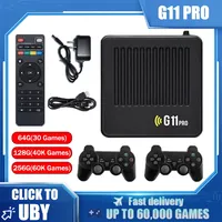 G11 Pro Video Game Console 4K HD 2.4G 256GB Wireless Controller Emuelec4.3 S905X2 Dual System Family Gamebox Built-in 60000 Game