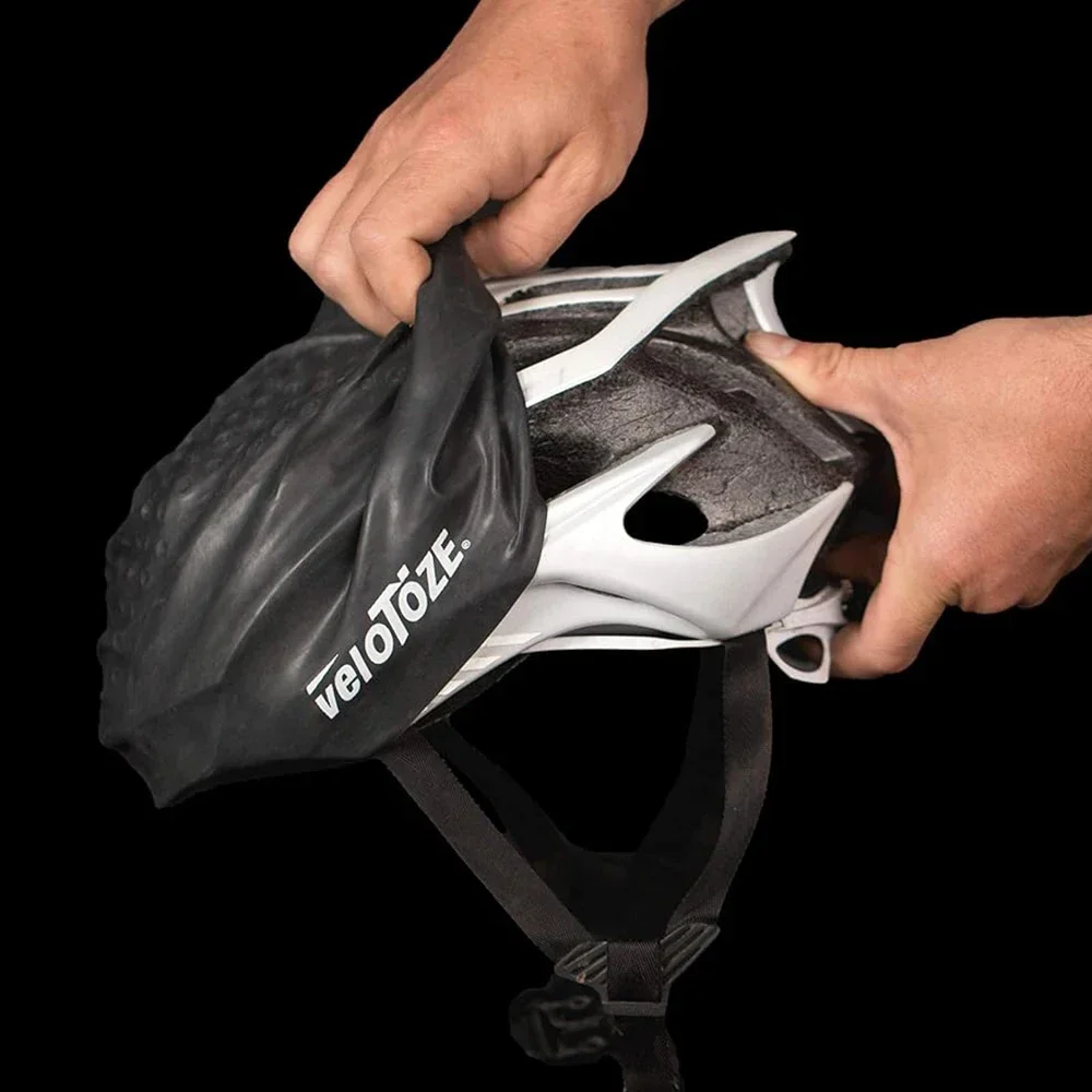 Aero Road Cycling Helmet Cover Fabric Reduces Drag Tall Silicone Shoe Cover Snaps  Shoes Waterproof Windproof Reusable