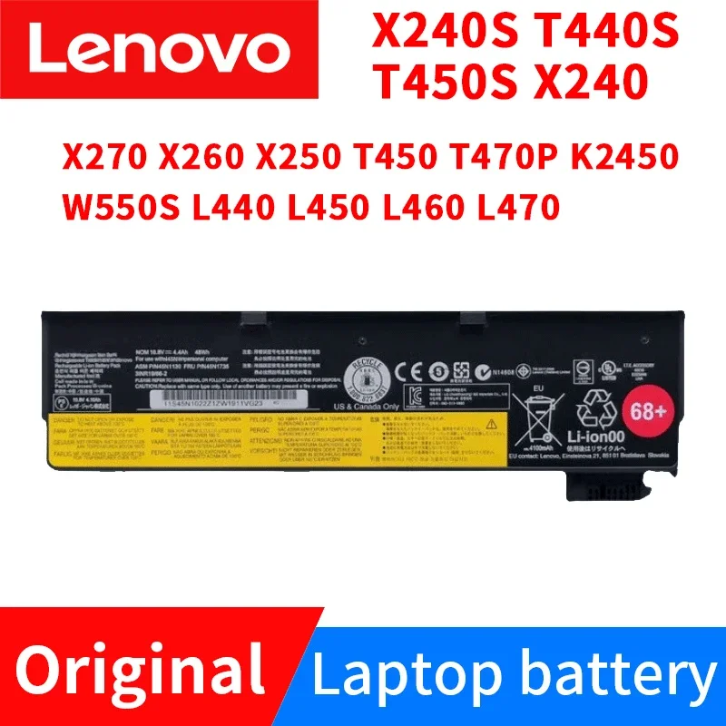 

Lenovo ThinkPad X270 X240 X240S X250 T450 T470P T450S T440S W550S L440 L450 Original Laptop battery 45N1775 45N1126 45N1127