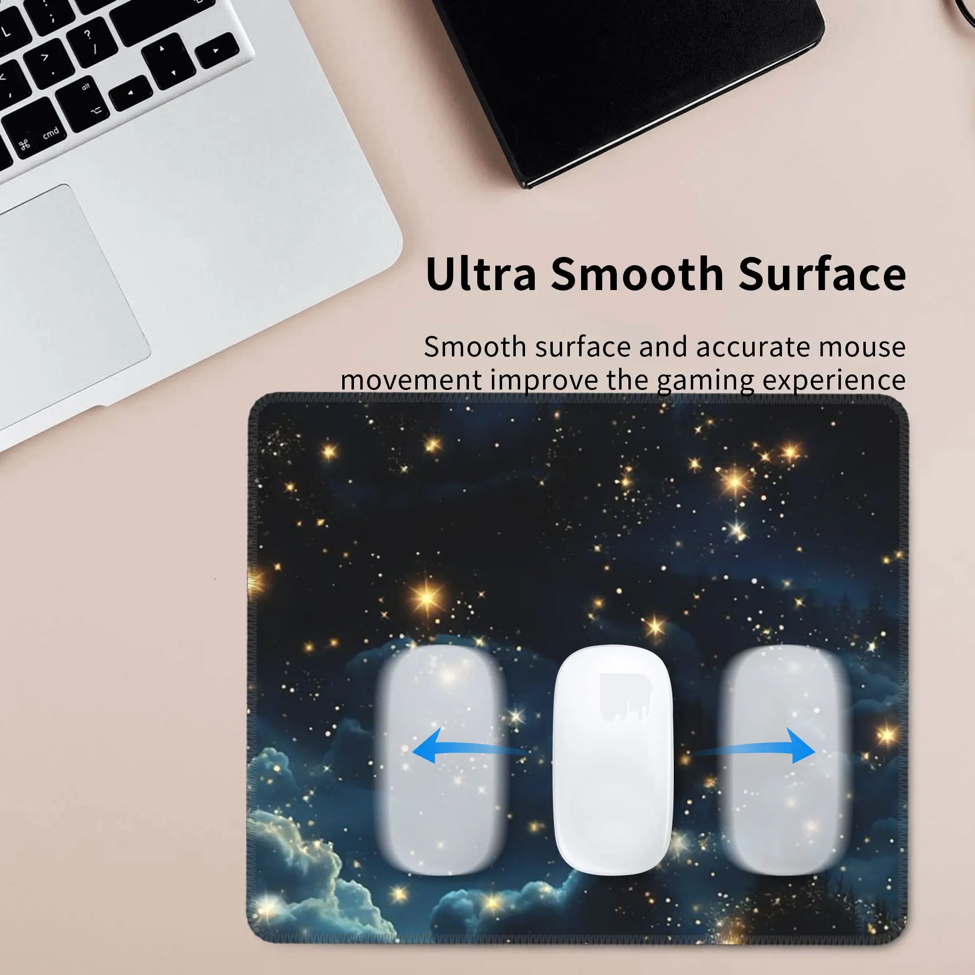 Constellation Star Clusters Galaxies Halloween Mouse Pad Computer Keyboard Mouse Mat PC Laptop Desk Mat Accessories Table Mats