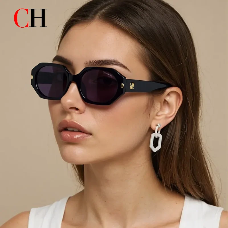 

CH брендовые модные солнцезащитные очки на выбор, дизайн с многоугольной каймой для мужчин и женщин, новинка 2025, трендовые многофункциональные очки
