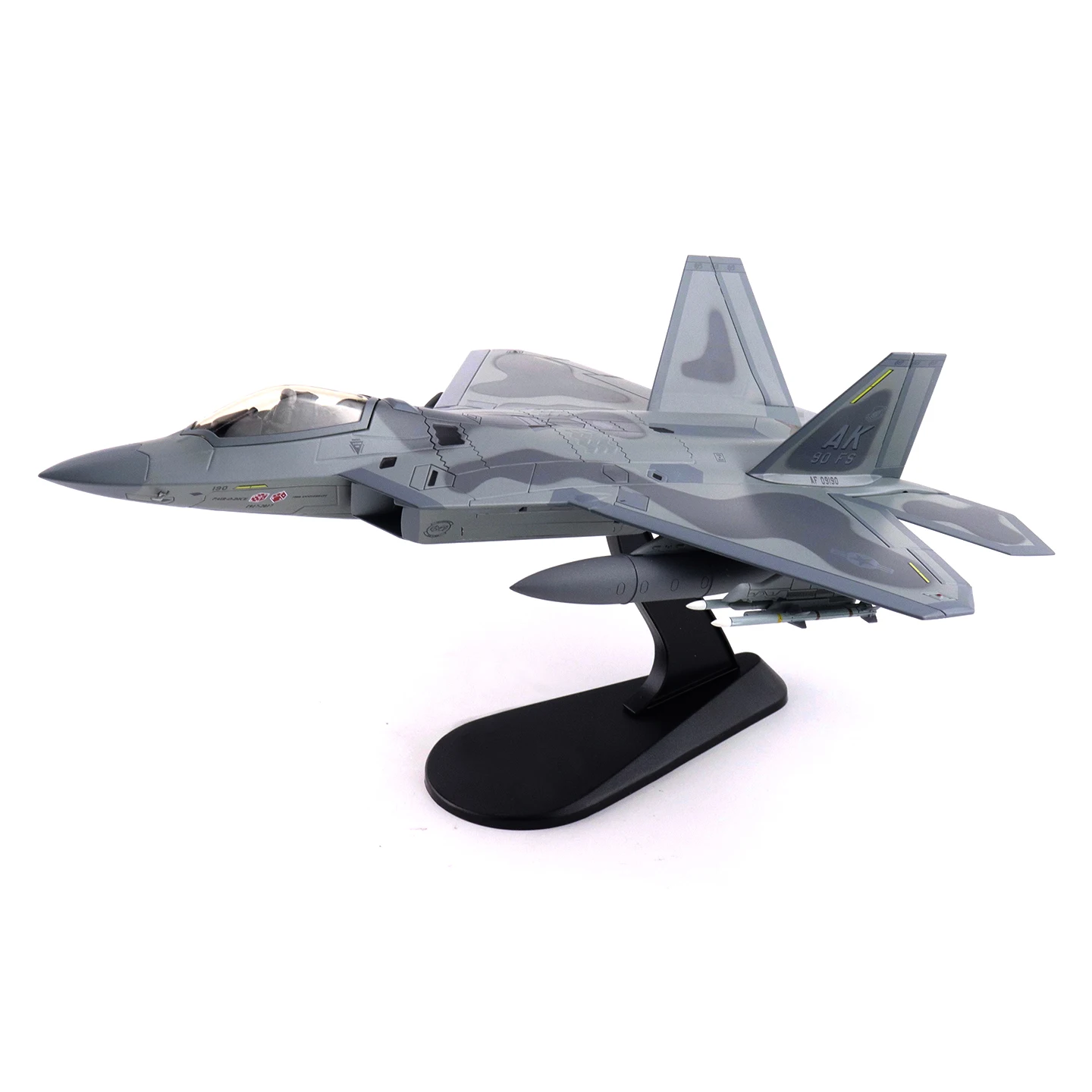 

HA2826 1/72 Американский истребитель F-22 "90th FS" 09-4190, 90-й истребительный полк, авиабаза Элмендорф, 2017, статическая модель из сплава