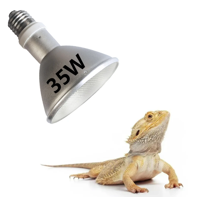 Lámpara de inundación para reptiles, luz de haluro de Metal UV, 35W