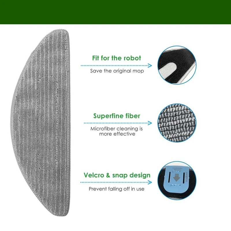 IRobot Roomba用クロス付きパッド,掃除機用スペアパーツ,i5,i5,j5,j5,3パック