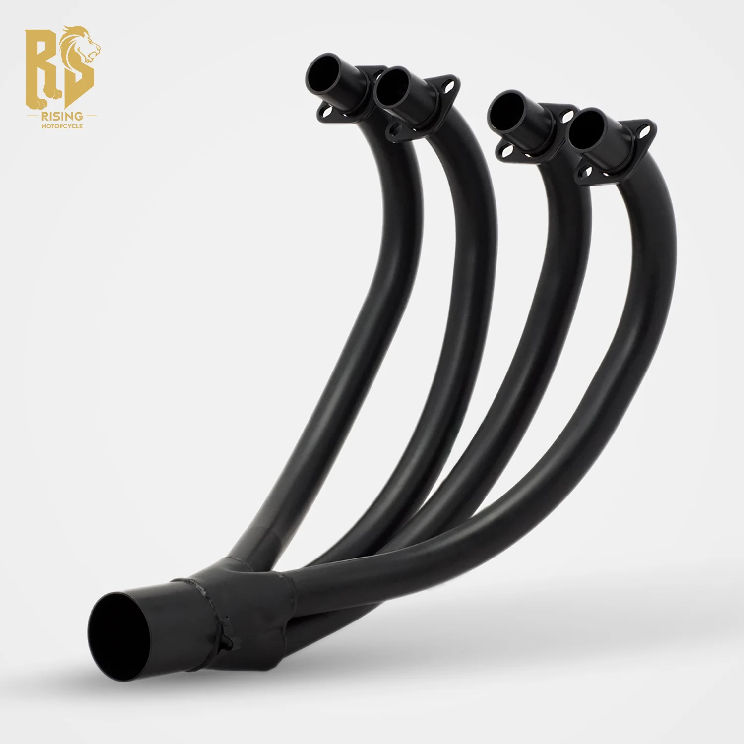 For Kawasaki ZEP750 Retro Motorcycle Exhaust Pipe Classic Monaca Style Two Part Spray Paint