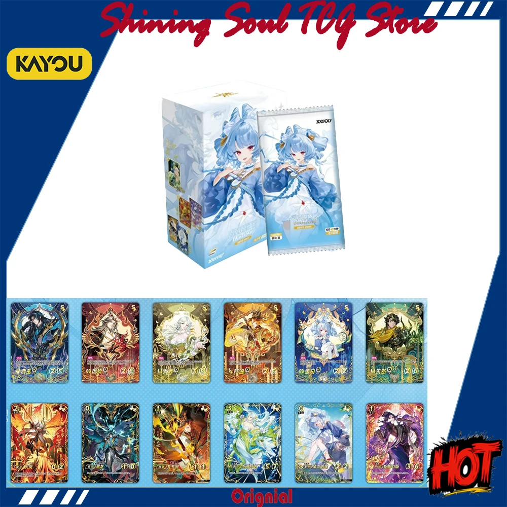 

Оригинальные коллекционные карты KAYOU One Decision Three Kingdoms Battle Card, четвертый выпуск, дополнительный набор, серия «Пепел как корона», аниме-карточки