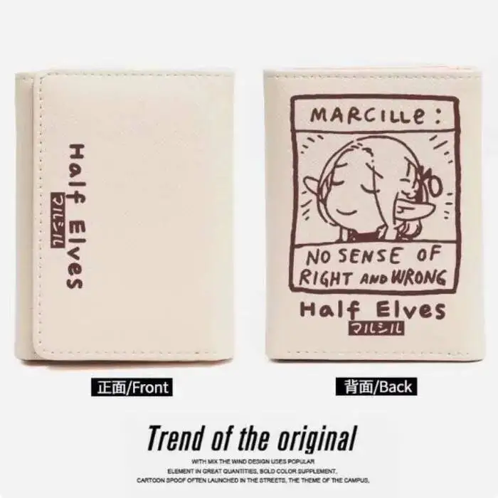 

Delicious In Dungeon PU Fashion Wallets Purse Card Coin Hasp Money Bag Cosplay Gift B1788 Anime