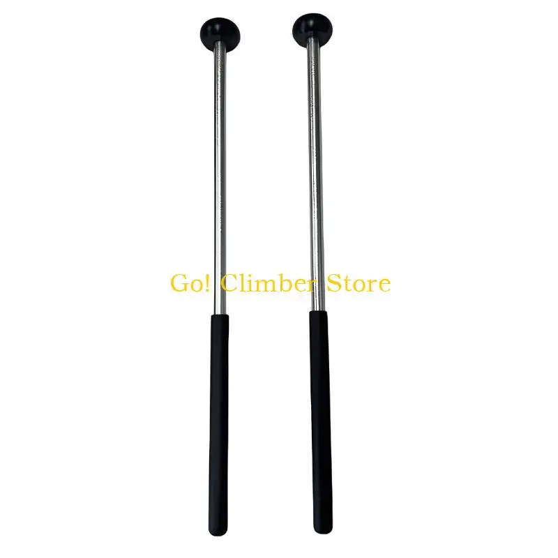 Q84C Classroom Marimba Mallets With Aluminum Alloy Handle, Nonslip Grip and Matching Black Finish, Percussion Mallets for