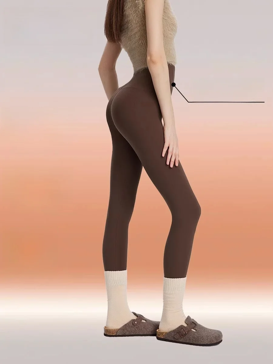  Person a ark Pants High Waist Yoga Pants Tightening Leg Fat Four Thines Available Long Pants Nylon Spandex