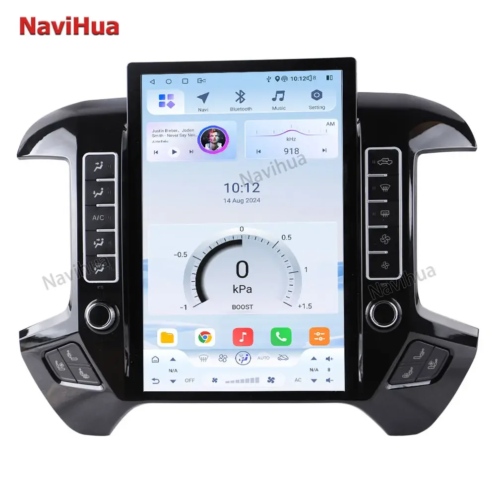 New Arrival 14.5'' Android Car Radio GPS Navigation Multimedia Car Stereo Carplay for GMC Sierra Chevrolet Silverado