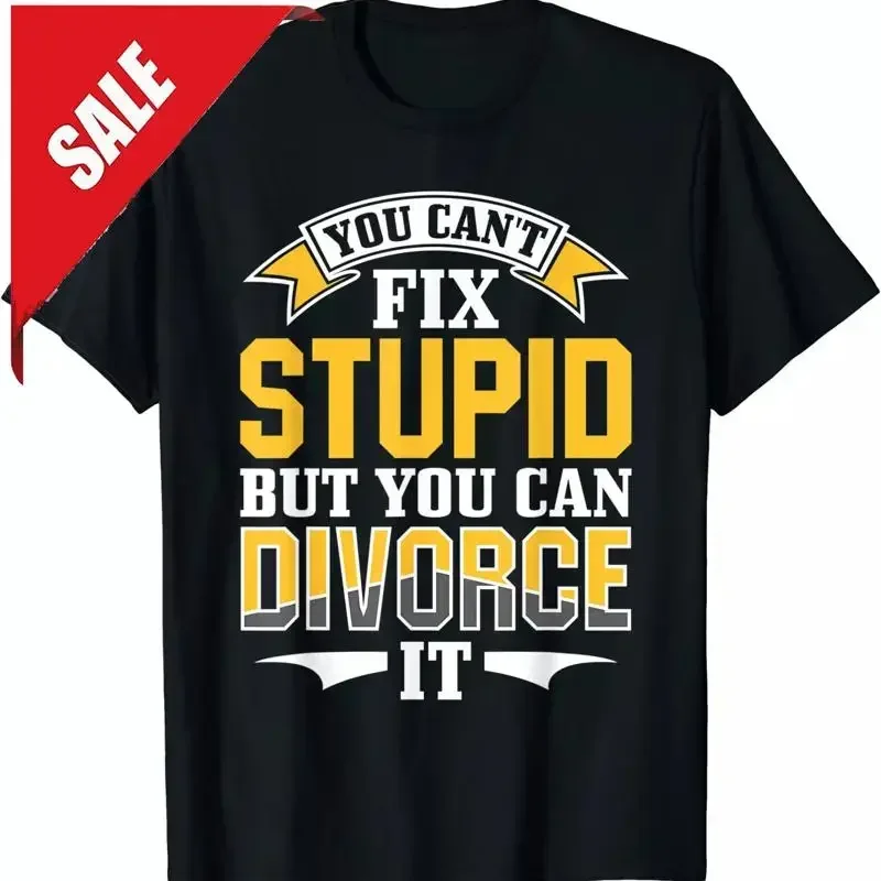 Ex Husband Wife You Can't Fix Stupid But Can Divorce It T Shirt S 5XL