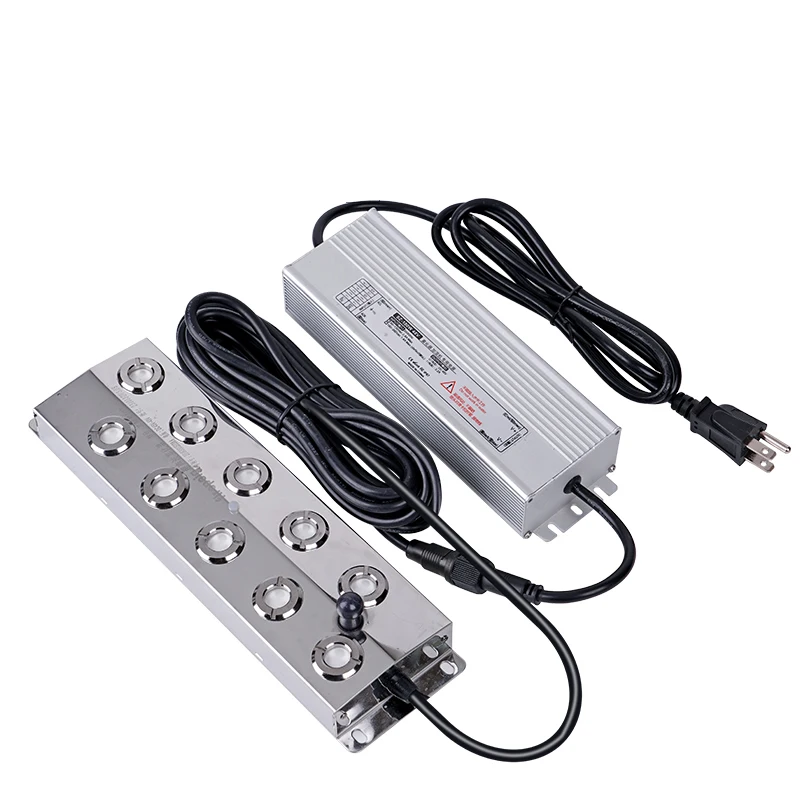 

45v 350w 20mm Piezo Ultrasonic Atomizer 10 Head Humidifier Parts Stainless Steel Mist